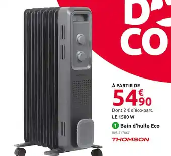 Mr Bricolage LE 1500 W Bain d'huile Eco offre