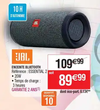Cora x Carrefour ENCEINTE BLUETOOTH offre