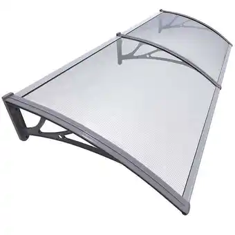 Bricomarché Vounot auvent de porte marquise 200x80 cm transparent en polycarbonate anti uv offre