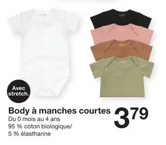 Zeeman Body à manches courtes offre