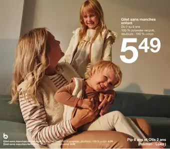 Zeeman Gilet sans manches enfant offre