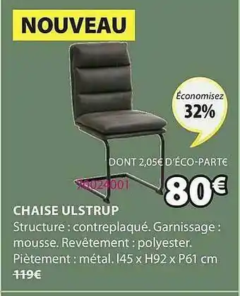 JYSK Chaise Ulstrup offre