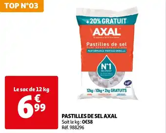 PASTILLES DE SEL AXAL