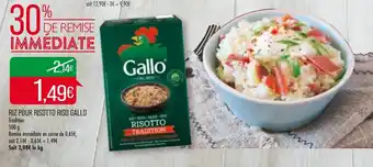 Match Riz pour risotto riso gallo offre