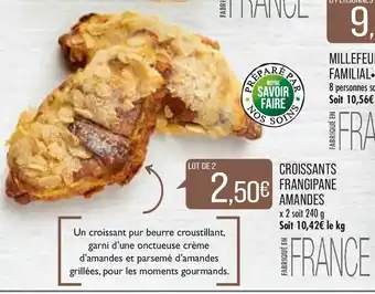 Match Croissants frangipane amandes offre