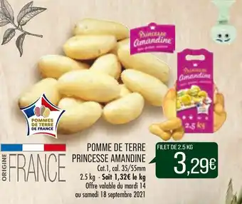 Match Pomme de terre princesse amandine offre