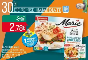 Match Papillotte marie offre