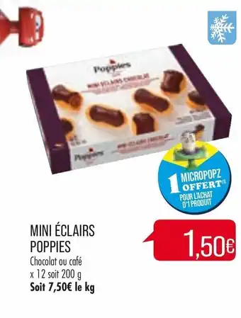 Mini éclairs poppies