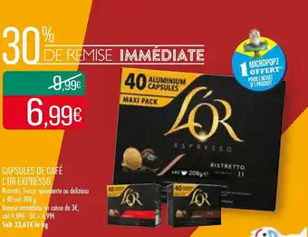 Match Capsules de café l'or expresso offre