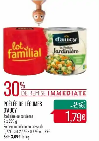 Match Poêlée de légumes d'aucy offre