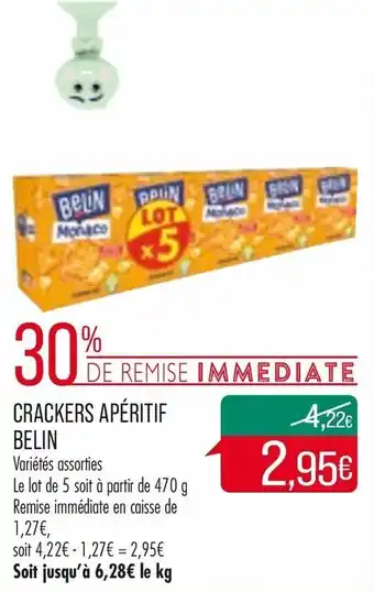 Match Crackers apéritif belin offre