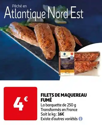 Auchan FILETS DE MAQUEREAU FUMÉ offre