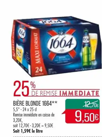 Match Bière blonde 1664 offre