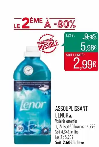 Match Assouplissant lenor offre