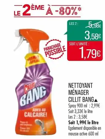 Match Nettoyant ménager cillit bang offre