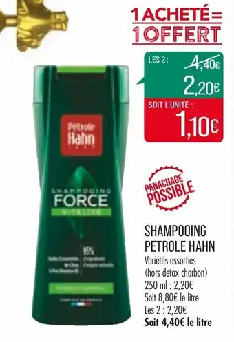 Match Shampooing petrole hahn offre