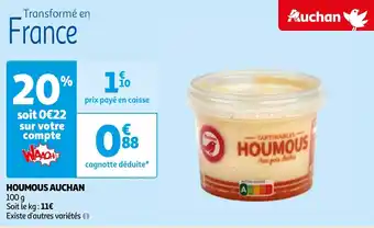 Auchan HOUMOUS AUCHAN offre