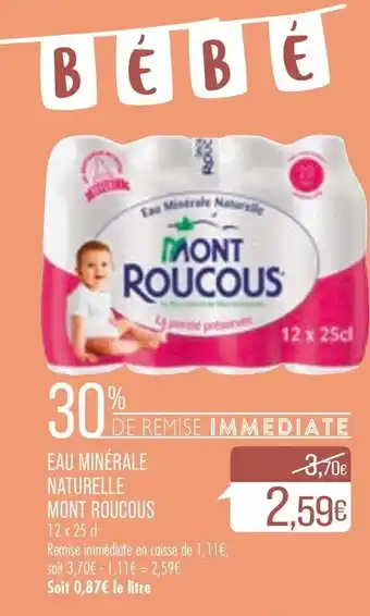 Match Eau minérale naturelle mont roucous offre