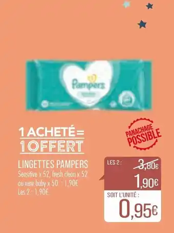 Match Lingettes pampers offre