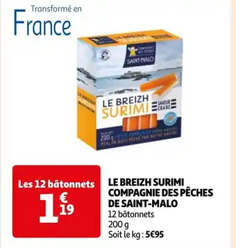 Auchan LE BREIZH SURIMI COMPAGNIE DES PÊCHES DE SAINT-MALO offre