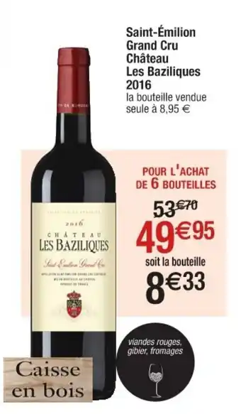 Cora x Carrefour Saint-émilion grand cru offre