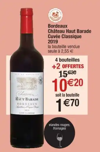 Bordeaux château haut barade