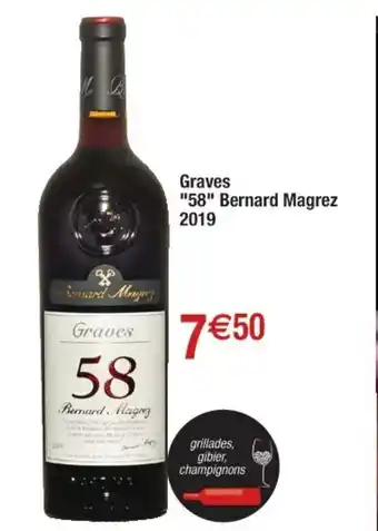 Cora x Carrefour Graves "58" bernard magrez 2019 offre