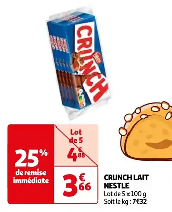 Auchan CRUNCH LAIT NESTLE offre