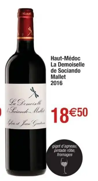 Haut-médoc la demoiselle de sociando mallet 2016