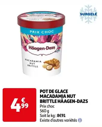 Auchan POT DE GLACE MACADAMIA NUT BRITTLE HÄAGEN-DAZS offre