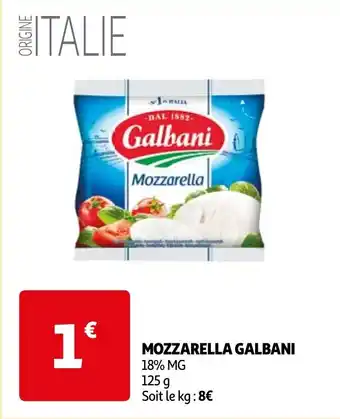 Auchan MOZZARELLA GALBANI offre