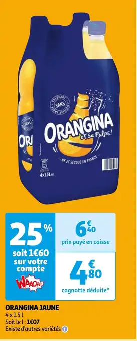 Auchan ORANGINA JAUNE offre