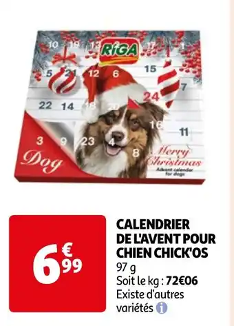 Auchan CALENDRIER DE L'AVENT POUR CHIEN CHICK'OS offre