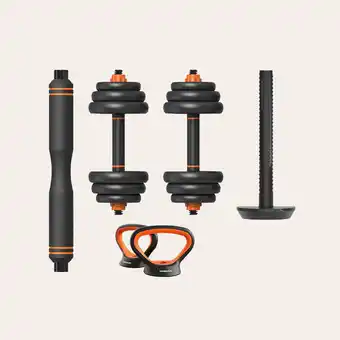Kit haltère + barre + kettlebell xiaomi fed 20 kg