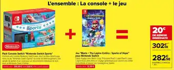 Carrefour L'ensemble : La console + le jeu offre