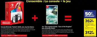 Carrefour L'ensemble : La console + le jeu offre