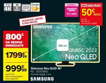 Carrefour Téléviseur Néo QLED 4K offre