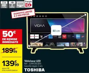 Carrefour Téléviseur LED offre