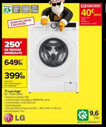 Carrefour Lave linge offre