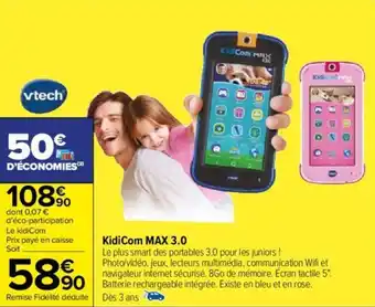 Carrefour KidiCom MAX 3.0 offre