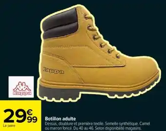 Carrefour Botillon adulte offre