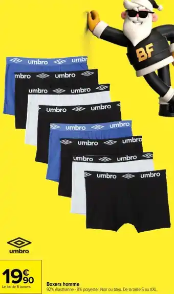 Carrefour Boxers homme offre