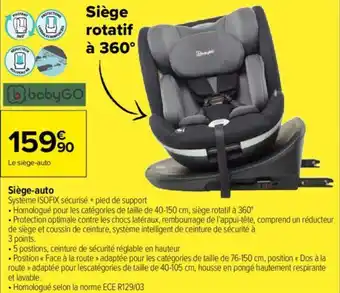 Carrefour Siège-auto offre