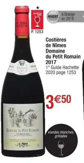 Cora x Carrefour Costières de Nîmes Domaine du Petit Romaine offre