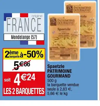 Spaetzle PATRIMOINE GOURMAND 500 g