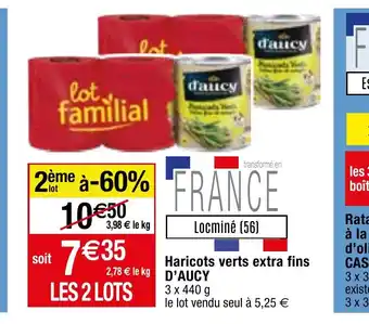 Migros Haricots verts extra fins D'AUCY offre