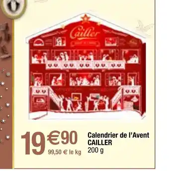 Calendrier de l'Avent CAILLER