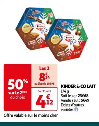 Auchan KINDER & CO LAIT offre
