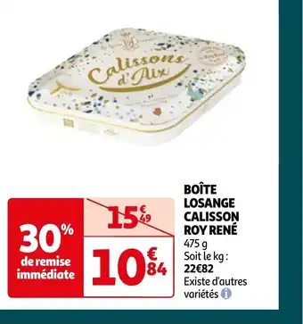 BOÎTE LOSANGE CALISSON ROY RENÉ
