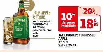 Auchan JACK DANIEL'S TENNESSEE APPLE offre
